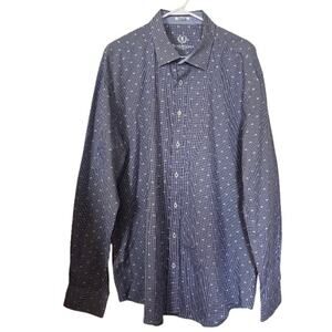 Men’s Bugatchi Vomu Shaped Fit Long Sleeve Button Down Shirt Sz 3XL